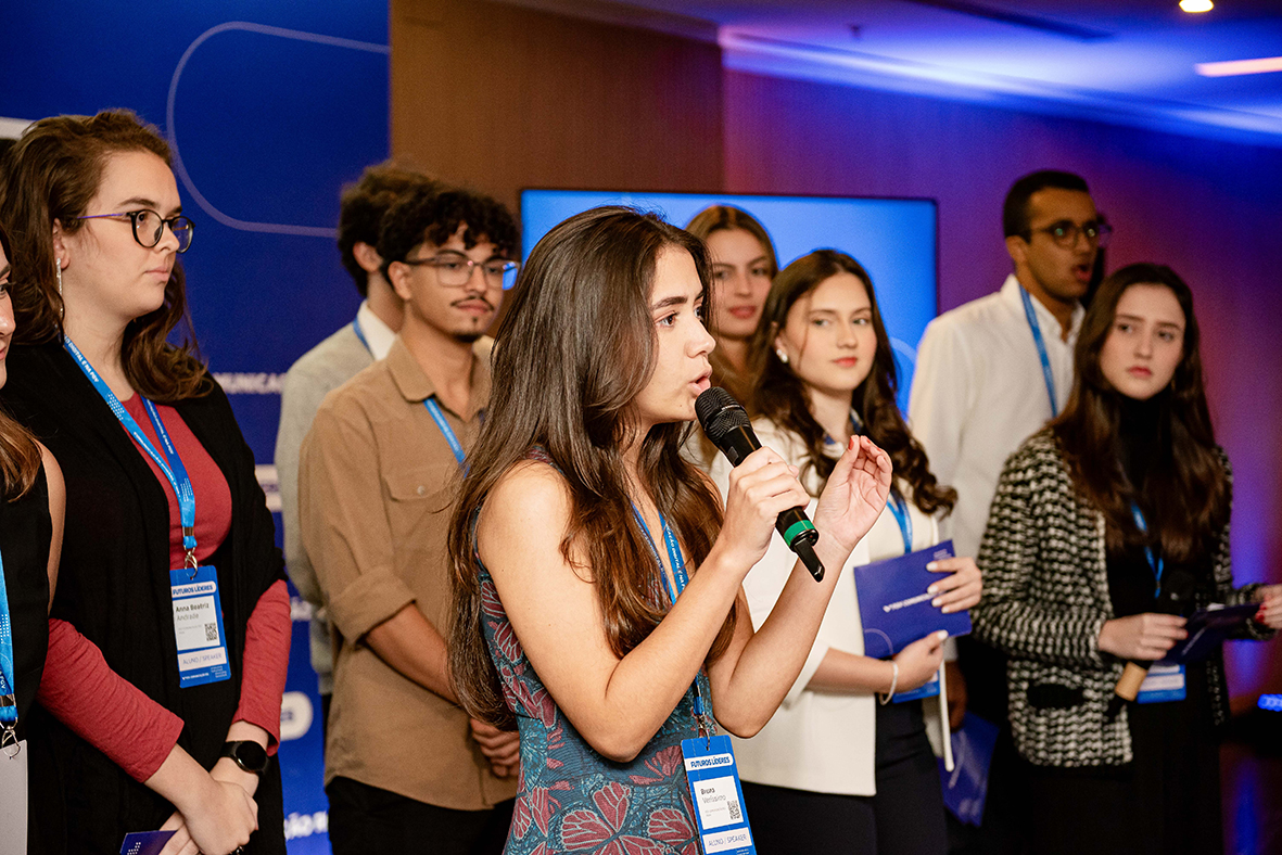 Momento de interação no evento - Futuros Líderes 2024